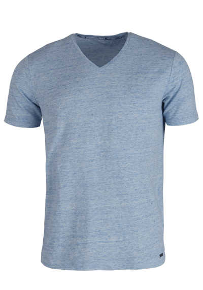 OLYMP Level Five T-Shirt Halbarm V-Ausschnitt Stretch türkis