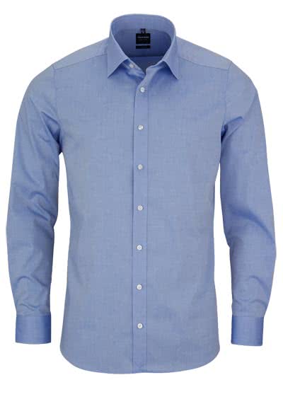 OLYMP Level Five body fit Hemd extra langer Arm Chambray hellblau