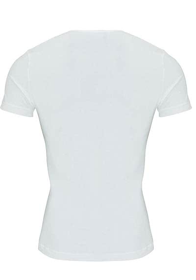 OLAF BENZ Halbarm T-Shirt Rundhals Baumwollmischung weiß