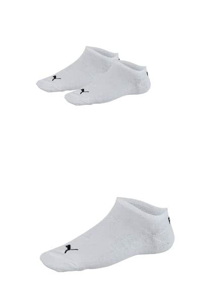 PUMA Sneaker Socken mit Logostick 3er Pack Unisex weiß