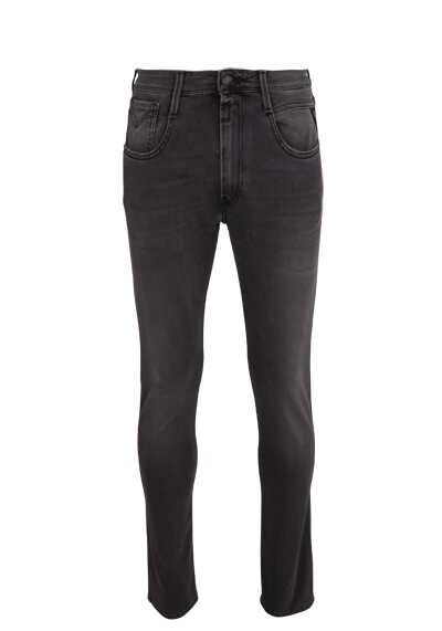 REPLAY Slim Fit Jeans ANBASS 5-Pocket Denim dunkelgrau