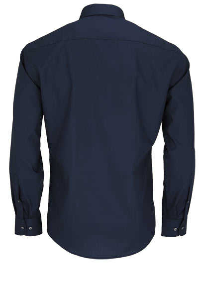REDMOND Modern Fit Hemd Langarm New Kent Kragen nachtblau
