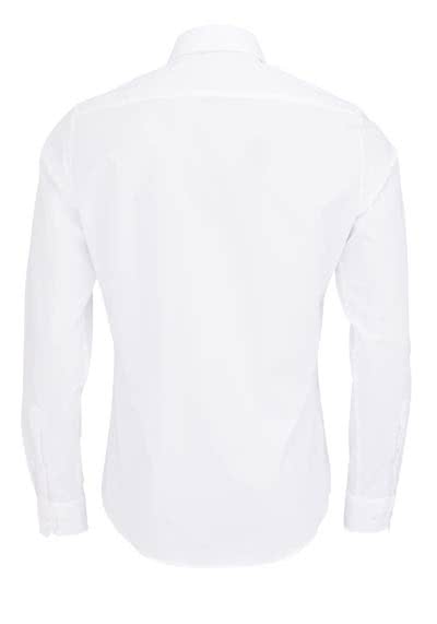 REDMOND 4 Limited Hemd Langarm Popeline Stretch weiß