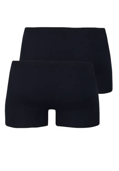 SCHIESSER Shorts  Cotton Essentials Doppelpack schwarz