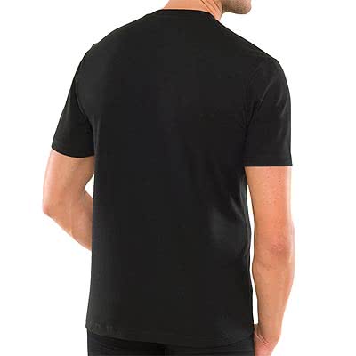 SCHIESSER American T-Shirt Rundhals Doppelpack Uni schwarz 008150/000