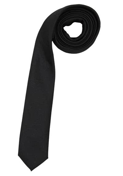 SEIDENSTICKER Krawatte aus reiner Seide 5 cm breit schwarz