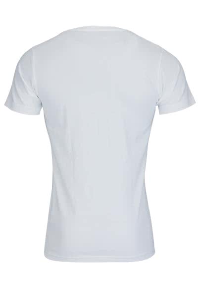 SEIDENSTICKER T-Shirt Halbarm Rundhals weiß