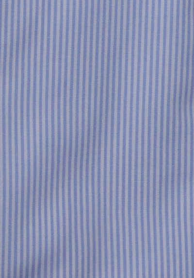 SEIDENSTICKER Shaped Hemd Langarm New Kent Kragen Streifen hellblau