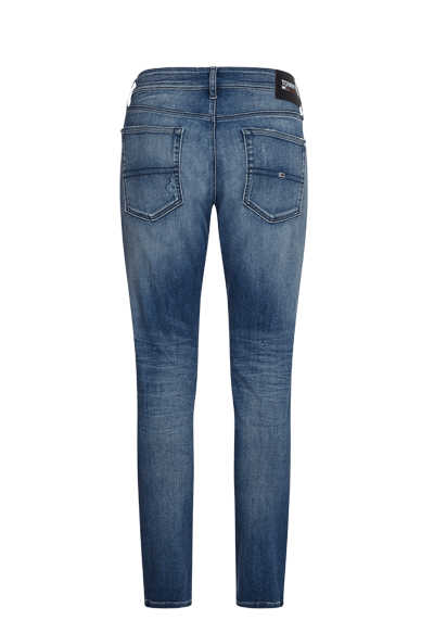 TOMMY JEANS Slim Jeans AUSTIN Used Label-Detail rauchblau