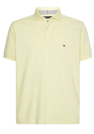 TOMMY HILFIGER Regular Fit Poloshirt Halbarm Logo-Stick gelb