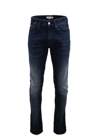 TOMMY JEANS Slim Fit Jeans Used 5 Pocket dunkelblau