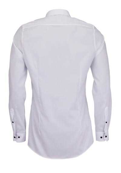 VENTI Body Fit Hemd extra langer Arm New Kent Kragen bügelleicht weiß