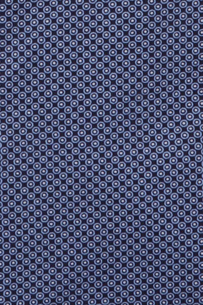 VENTI Modern Fit Hemd Langarm Button Down Kragen Jersey Stretch Muster blau