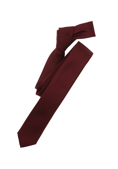 VENTI Business-Krawatte aus Seide und Polyester 5 cm breit weinrot