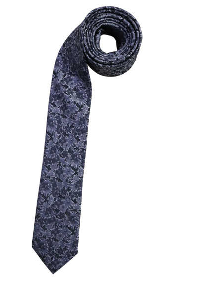 VENTI Business-Krawatte aus reiner Seide 6cm breit Muster schwarz