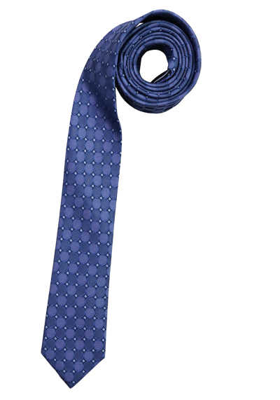 VENTI Business-Krawatte reine Seide Muster blau
