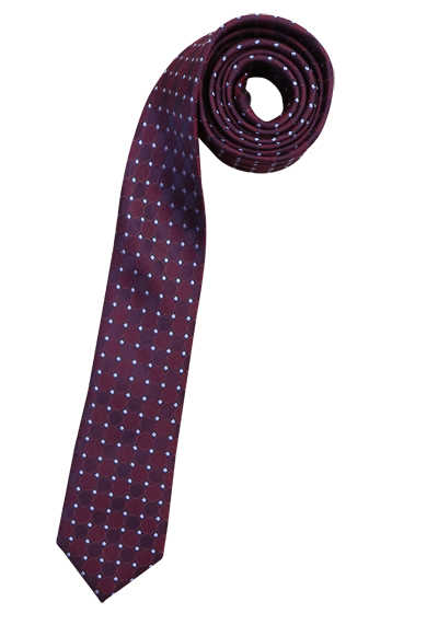 VENTI Business-Krawatte reine Seide Muster rot