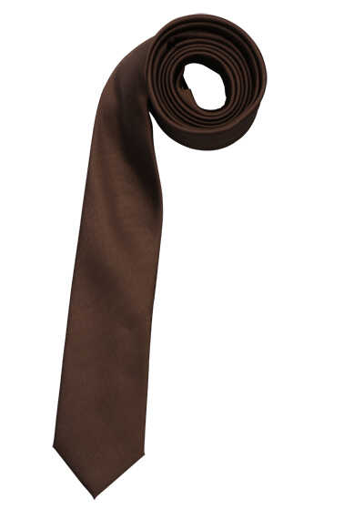 VENTI Krawatte aus Seide und Polyester 6 cm breit braun preisreduziert