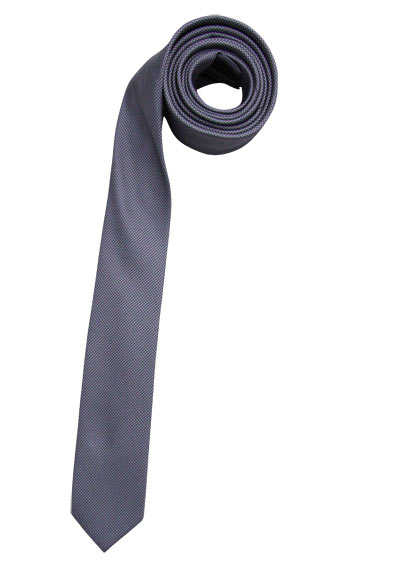VENTI Krawatte aus Seide und Polyester Muster grau