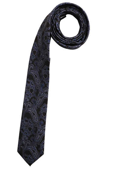VENTI Krawatte aus reiner Seide Jacquard Muster braun