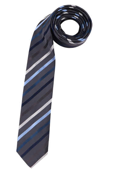 VENTI Krawatte aus reiner Seide fleckenabweisend Streifen blau