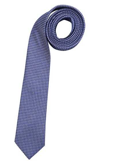 VENTI Krawatte aus reiner Seide gefertigt Muster dunkelblau preisreduziert