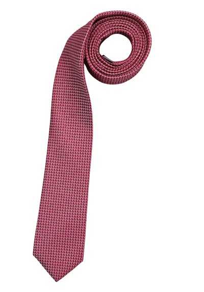 VENTI Krawatte aus reiner Seide gefertigt Muster rot preisreduziert