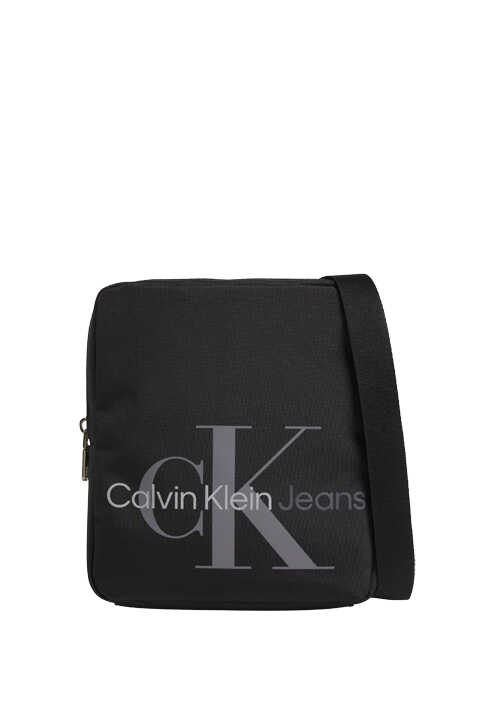 CALVIN KLEIN JEANS Tasche Reißverschluss Logo-Print schwarz
