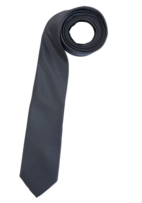 ETERNA Krawatte aus reiner Seide 6,0 cm breit dunkelgrau