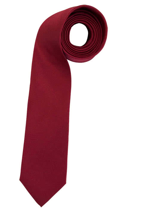 ETERNA Krawatte aus reiner Seide 7,5 cm breit weinrot