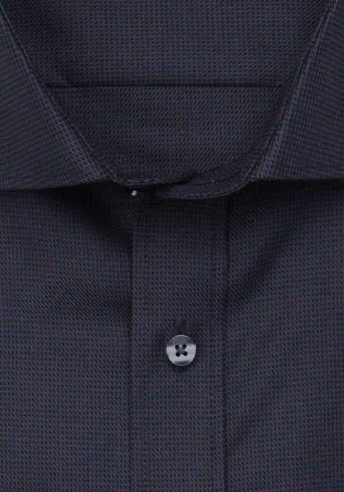 ETERNA Modern Fit Hemd Langarm Twill Streifen schwarz