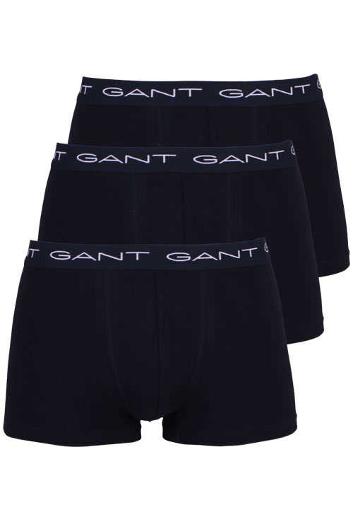 GANT Boxershorts Gummibund mit Logoschriftzug 3er Pack schwarz