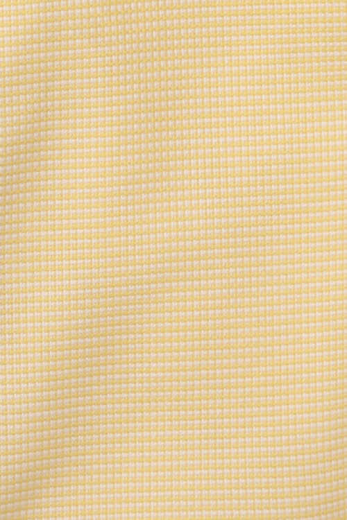 OLYMP Level Five body fit Hemd Halbarm New Kent Kragen Muster gelb
