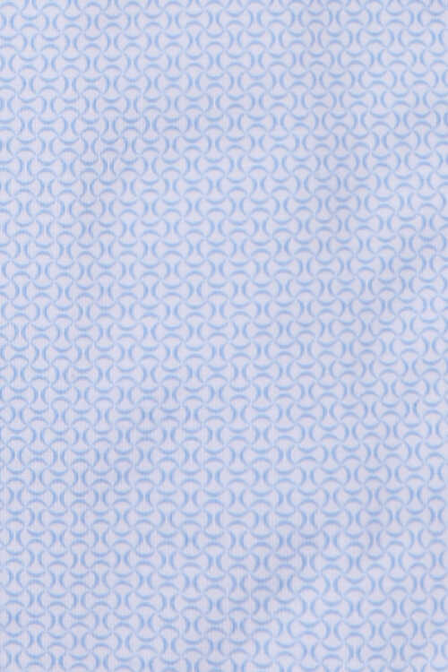 OLYMP No. Six 24/Seven super slim Hemd Langarm Haifischkragen Muster blau