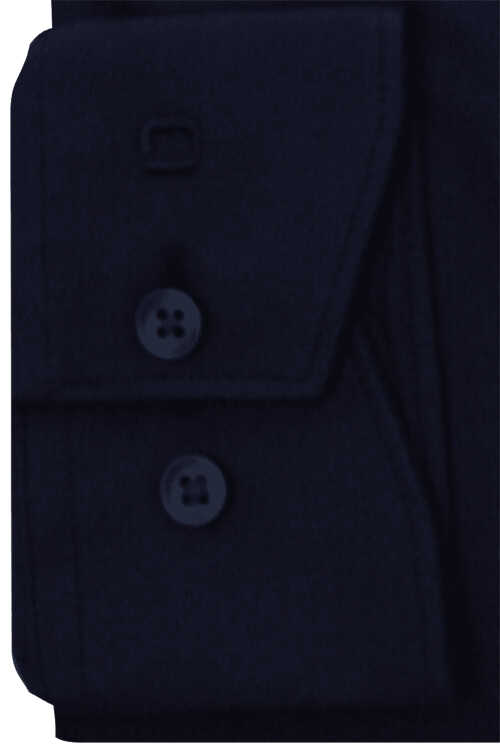 OLYMP Luxor 24/Seven modern fit Hemd extra kurzer Arm New Kent Kragen Stretch nachtblau