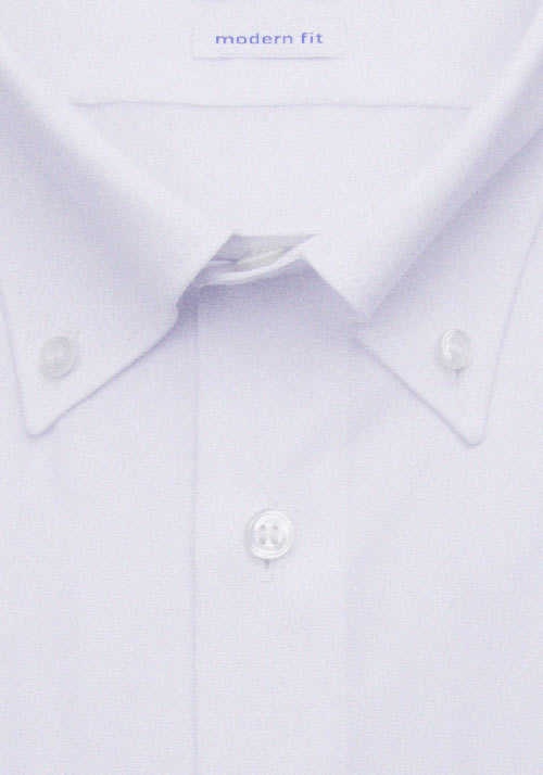OLYMP Tendenz modern fit Hemd Halbarm Button Down Kragen weiß