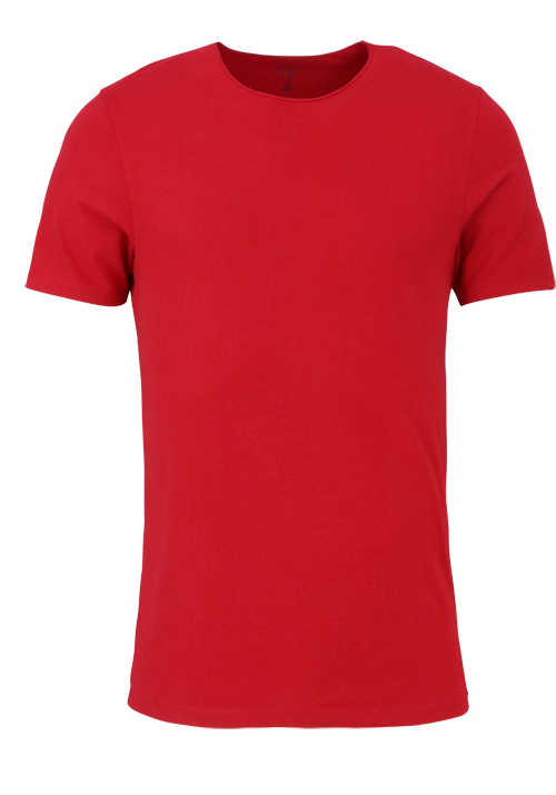 OLYMP Level Five T-Shirt Halbarm Rundhals Stretch feuerrot