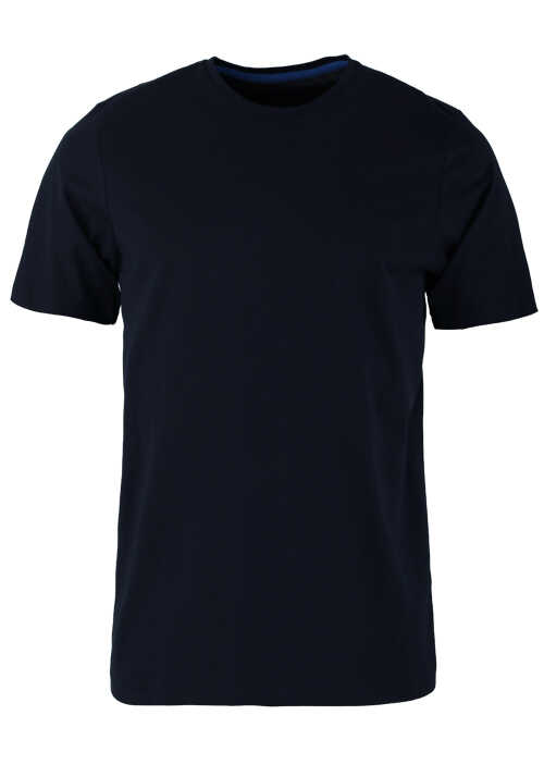 REDMOND T-Shirt Kurzarm Rundhals nachtblau