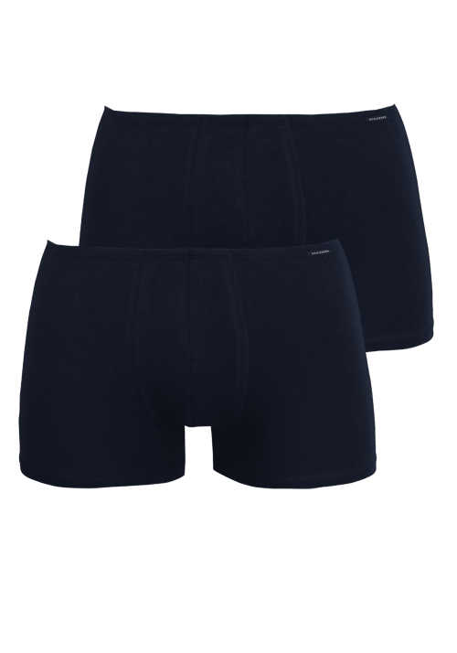 SCHIESSER Shorts Cotton Essentials Doppelpack nachtblau