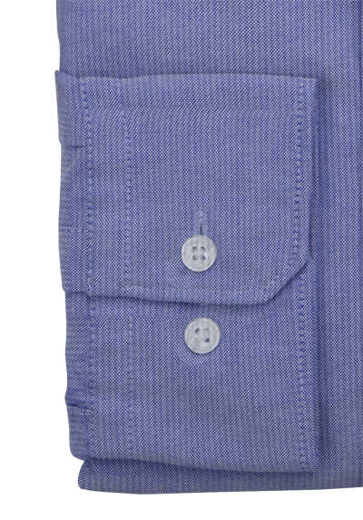 SEIDENSTICKER Shaped Hemd Langarm Button Down Kragen Oxford blau