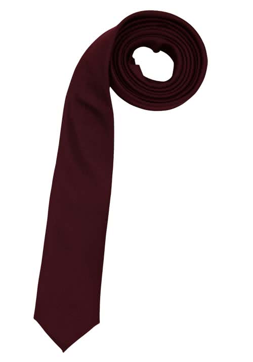 SEIDENSTICKER Krawatte aus reiner Seide 5 cm breit weinrot