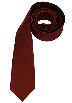 SEIDENSTICKER Krawatte aus reiner Seide 7 cm breit dunkelrot