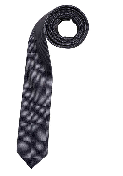 VENTI Krawatte 6 cm breit Struktur dunkelblau