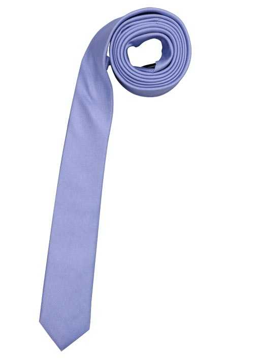 VENTI Krawatte aus Seide und Polyester 5 cm breit mittelblau