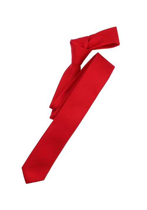 VENTI Krawatte aus Seide und Polyester 5 cm breit rot