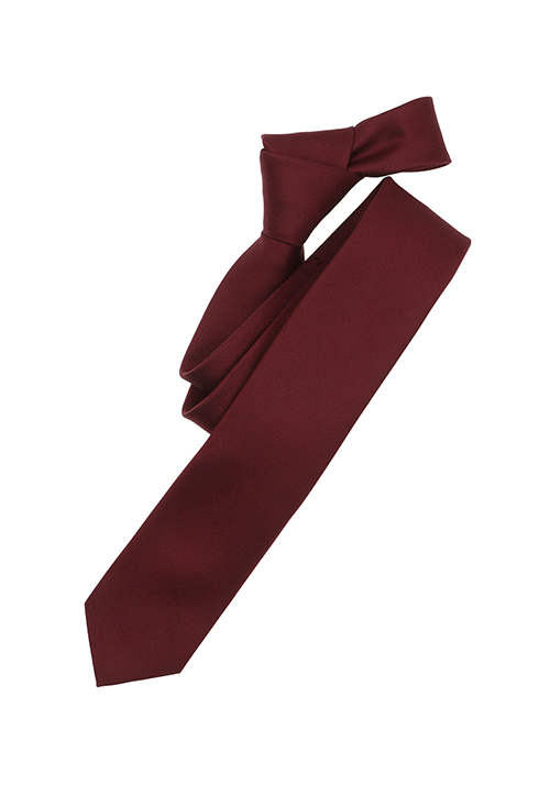 VENTI Krawatte aus Seide und Polyester 6 cm breit weinrot