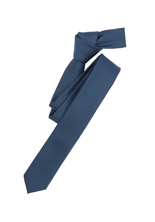 VENTI Krawatte aus Seide und Polyester Muster dunkelblau