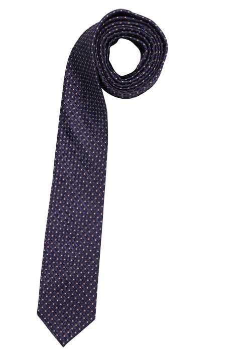 VENTI Krawatte aus reiner Seide gefertigt Muster braun