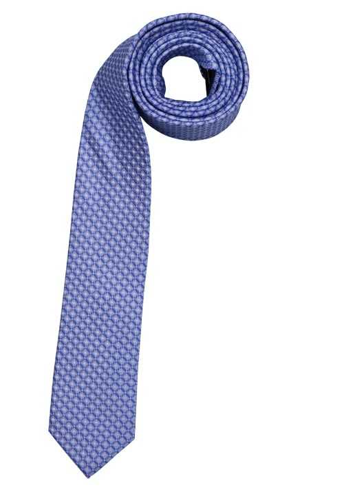 VENTI Krawatte aus reiner Seide gefertigt Muster hellblau