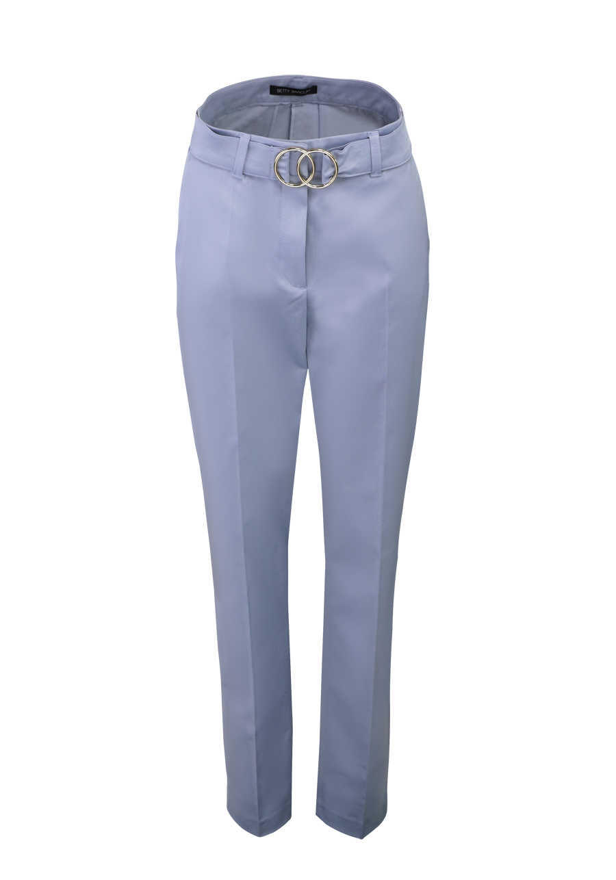 Produktbild fr 'BETTY BARCLAY Hose Reiverschluss Grtel hellblau'